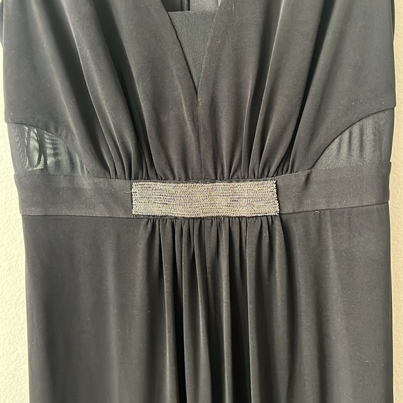 Halston Heritage Nordstrom Jewel Waist Crepe Gown in Black Women's Size 2 NWT! - Picture 7 of 8